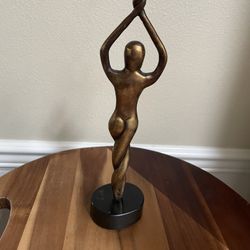 Vintage Modern Abstract Brass Dancer 12”