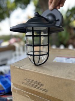 Exterior Black Finish Light Fixture