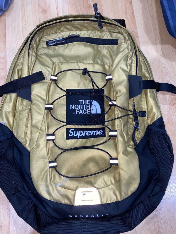 Supreme metallic backpack sale