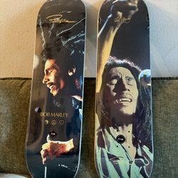 Bob Marley Primitive Skateboard Deck Wild One Standup Tribute Lot Of 2 Sealed