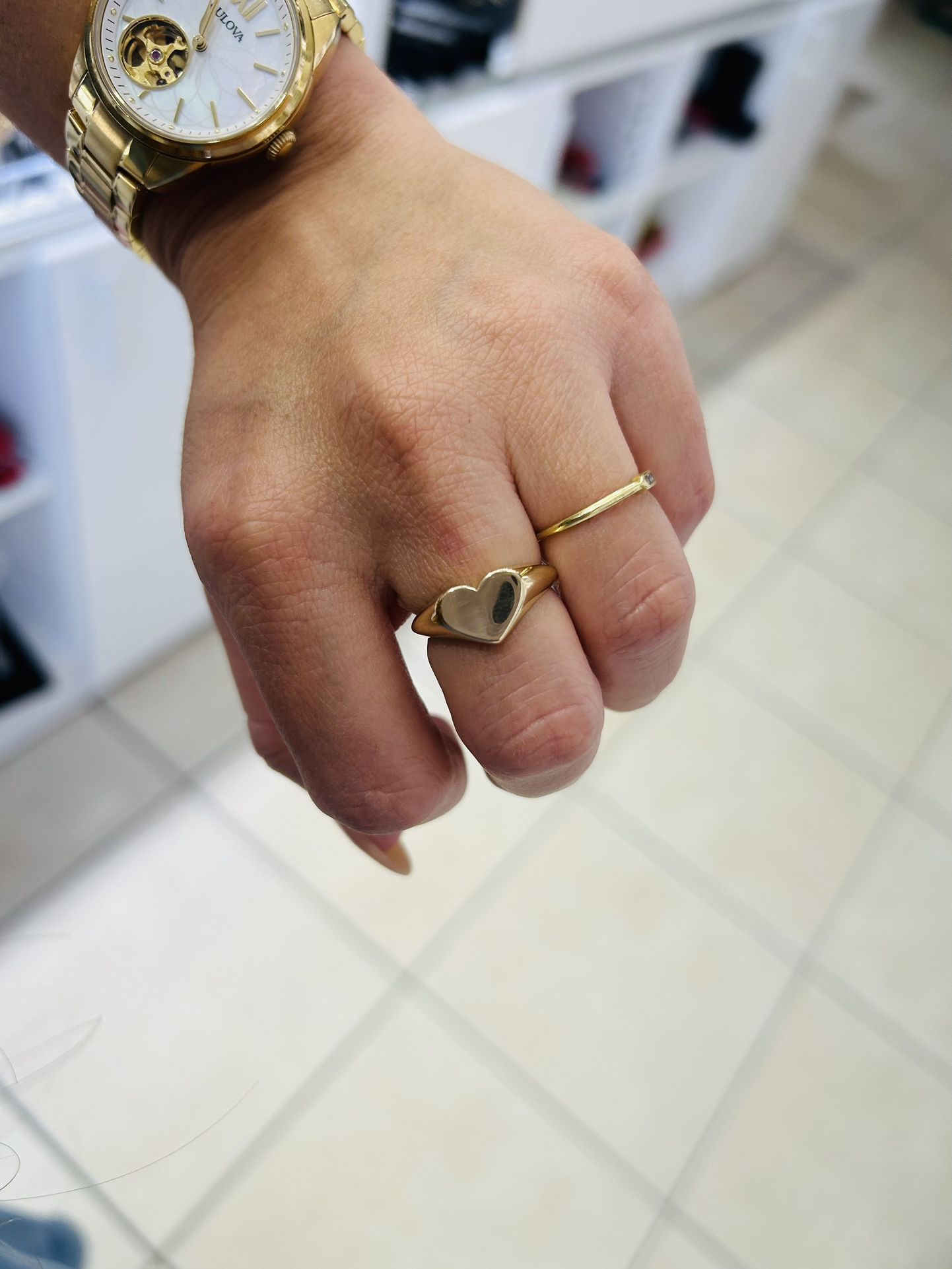 14k Heart Ring 