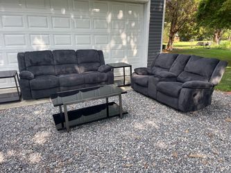 Ashley Furniture Reclining Sofa, Loveseat and Coffee Table Set
