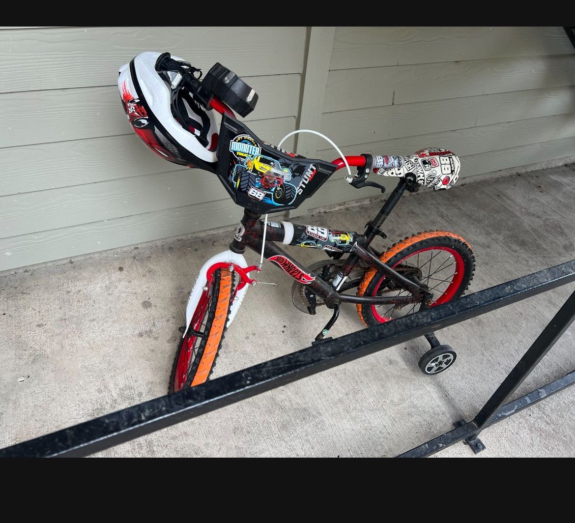 16” Boys Bike With Helmet