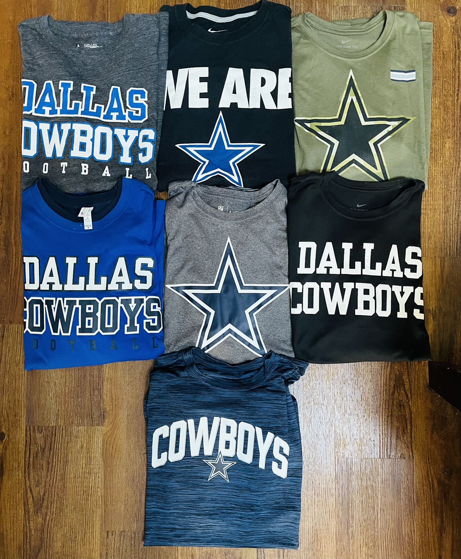 7 Nike Dallas Cowboys Shirts Large