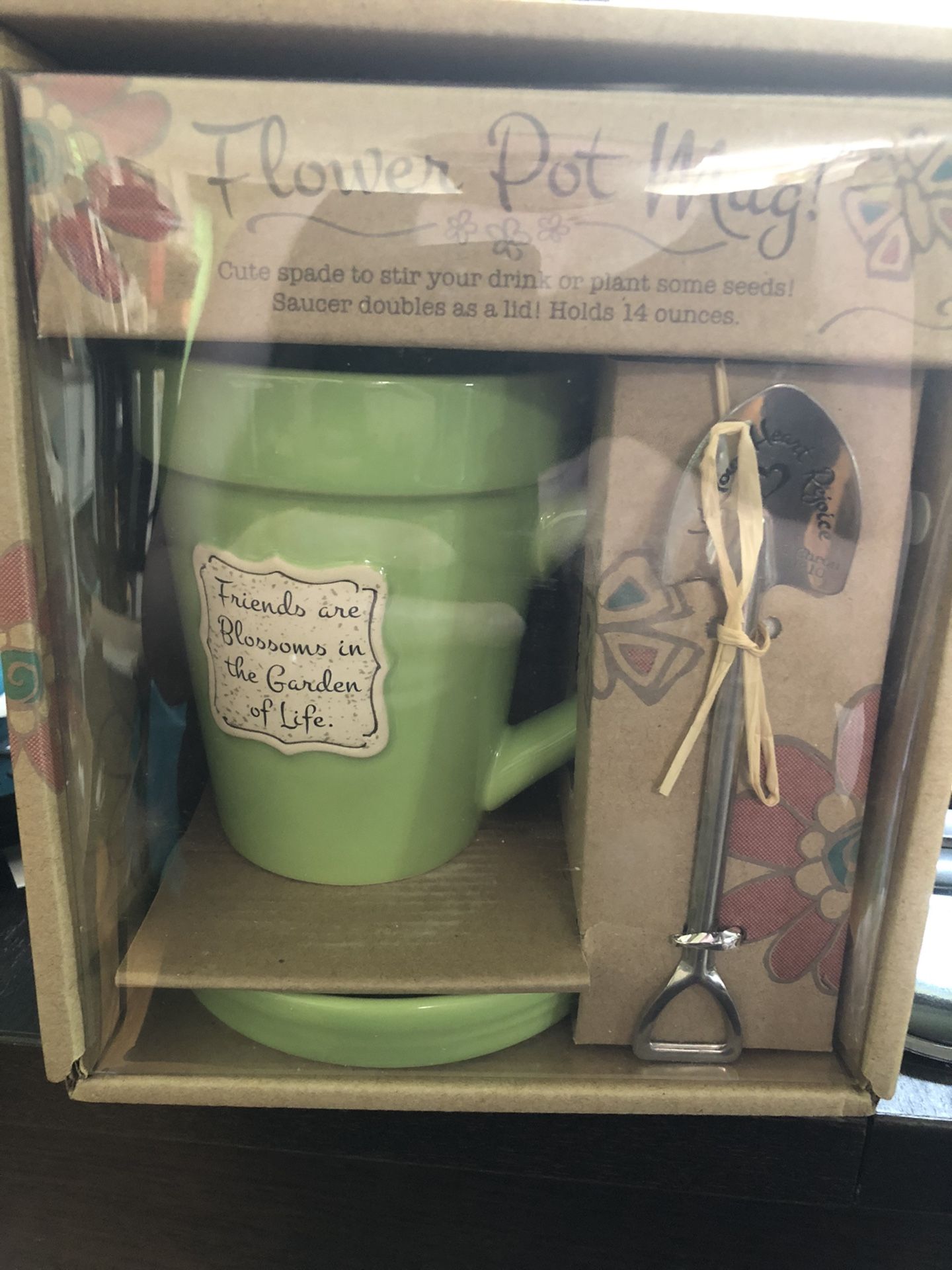 Flower Pot Mug Friendship New In box