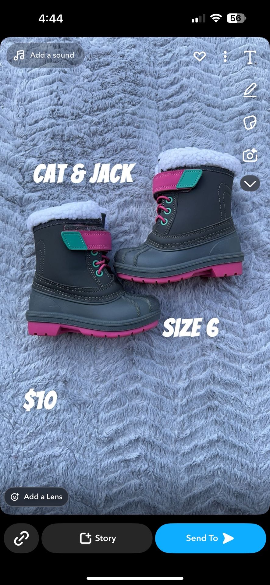 Snow Boots Size 6 Toddler