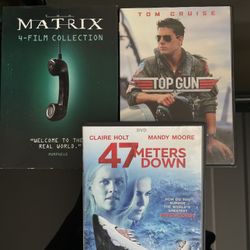 Set of 3: Matrix, Top Gun, 47 meters down