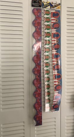 NEW BORDER TRIM VALENTINES & PRESIDENTS