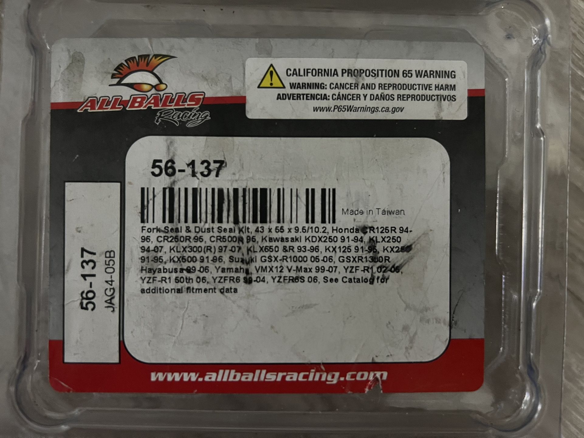 All Balls Racing - Fork Seal Dust Kit