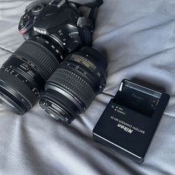 Nikon D3200 W/ Lens. 5091 Acuations (Like New)