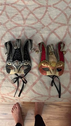 Two Halloween masks