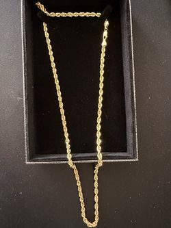 26” 14k Sold Gold Chain