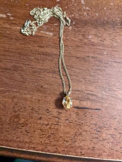 14 K Gold Chain And 14k Gold Pendent