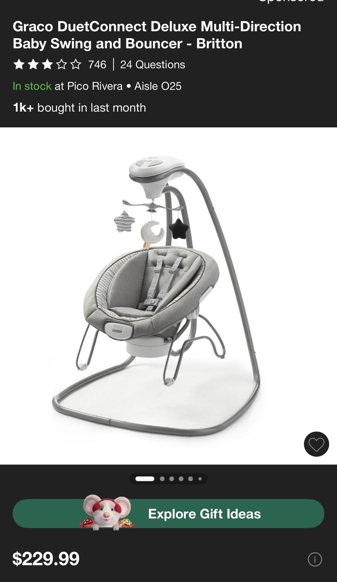 Graco Multi- Direction Baby Swing And Bouncer