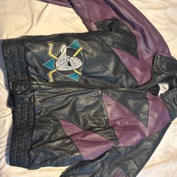 Mighty Ducks Vintage Leather Jacket 