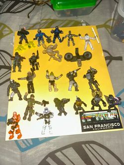 INSANELY RARE HALO & Call Of Duty mega bloks minifigures.