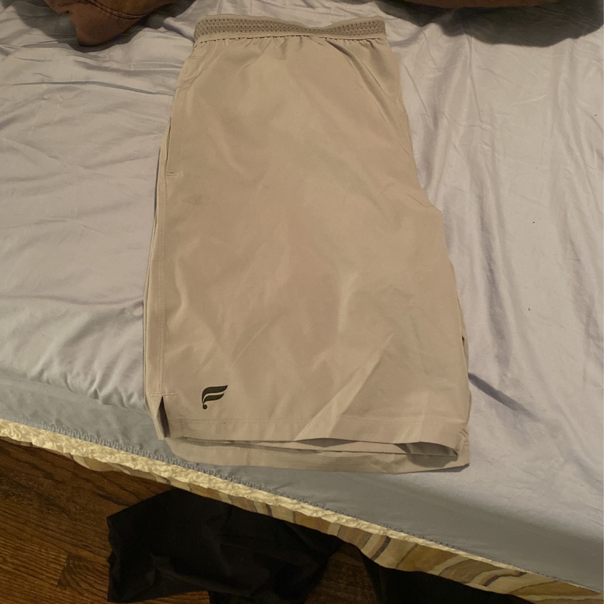 Mens Grey Fabletic Shorts 6"