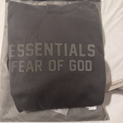 Fear Of God Essentials Hoodie - Off Black