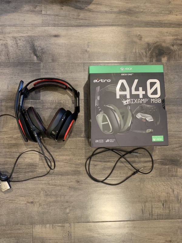 Astro A40 TR w/M80 MixAmp + Red Noise Cancelling Mod Kit
