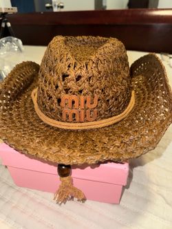 Miu miu hat! Perfect for summer😍