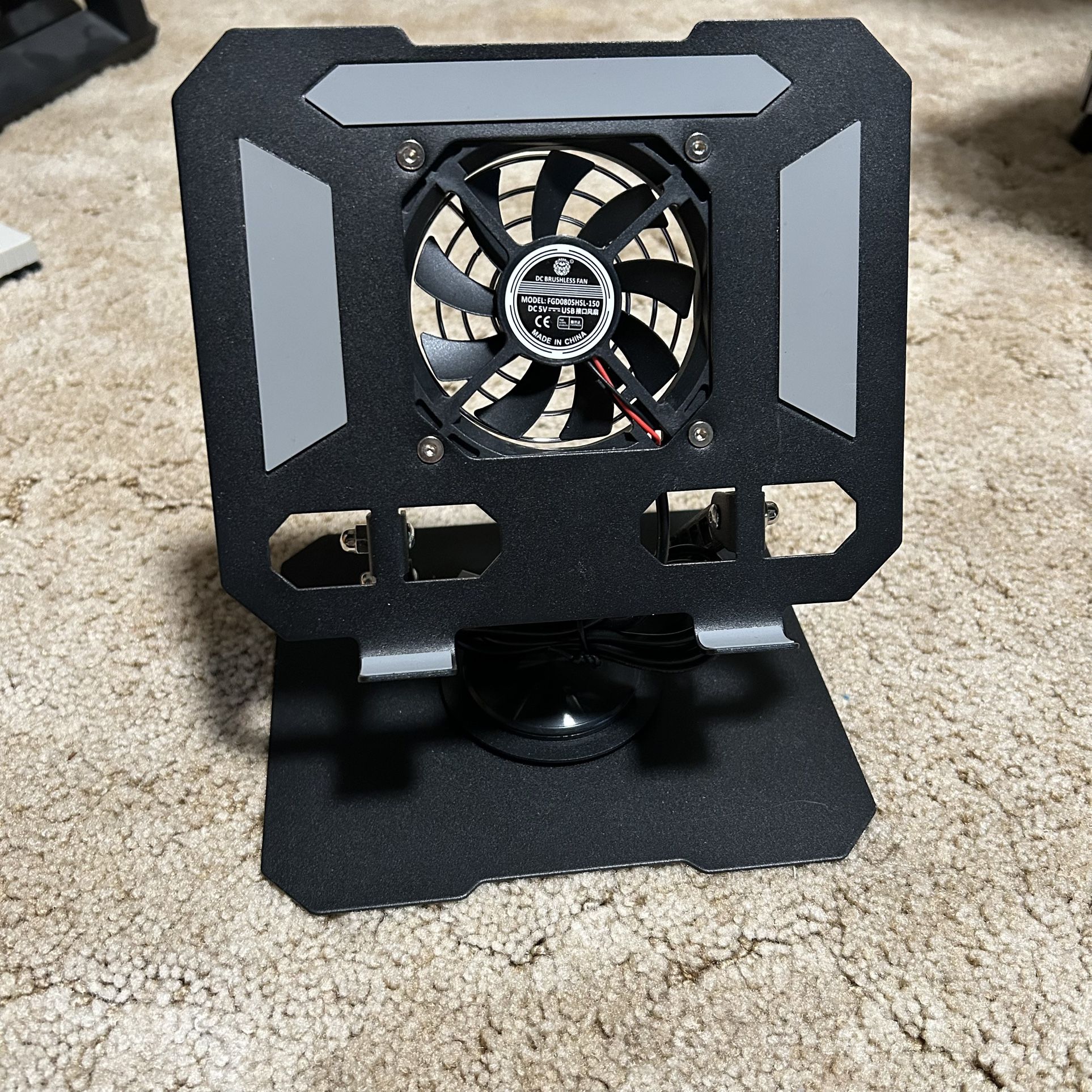 Brand new tablet stand with usb powered fan