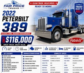 2022 Peterbilt 389
