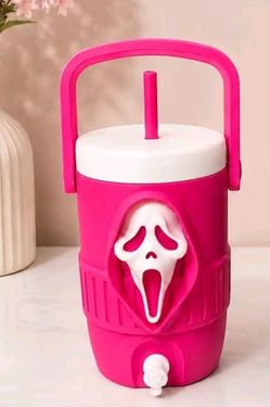 3D Printed - Can Holder, Hot Pink Ghostface