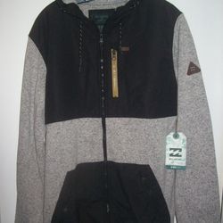 BILLABONG SURFER SKATEBOARDING HOODIE (NEW) LARGE "MSRP" $124.95