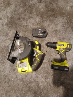Ryobi  18v Drill And Skill Saw 