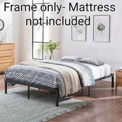 Brand New! Queen Size Metal Bed Frame with Storage 14" Platform Be No Box Spring Needed.