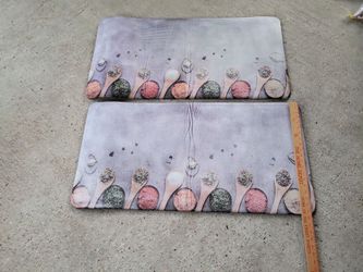 Kitchen Spice Print Floor Mat Set of 2