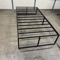 Twin size bed frame with therapedic surity sleep mattress