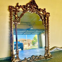 Vintage Solid Wood Floor Mirror