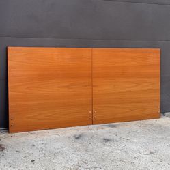 Danish Modern Teak Mid Century MCM King Headboard Bed Frame Set -  (Free Delivery!🚚 )