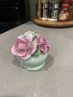 Royal Charles English Bone China flower figurine