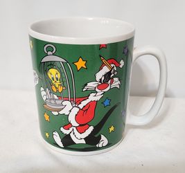 Vintage 1985 Warner Bros. Christmas Mug "Have Yourself a Merry Wittle Christmas "