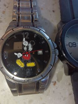 Disney Mickey Mouse Watch Silver Bracelet