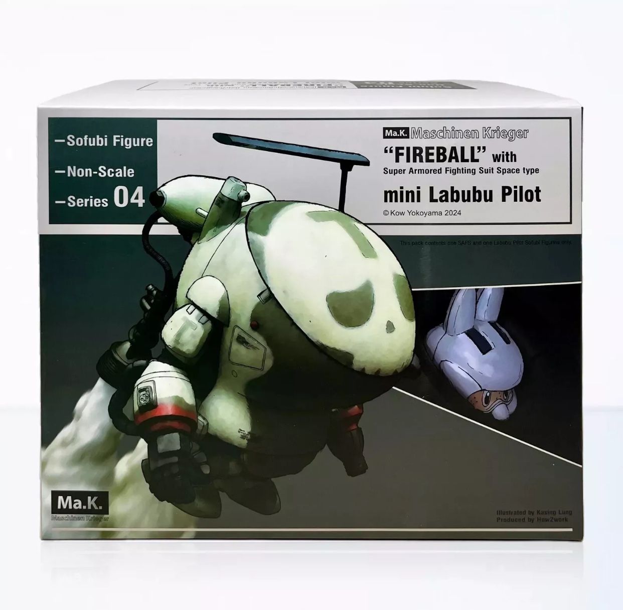 Dcon 2024 How2Work X Ma.K Maschinen Krieger Fireball Mini Labubu Pilot S.F.A.S. Figure