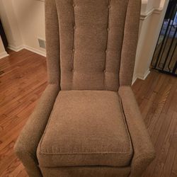 Two HIGH BACK CUSTOM CHAIRS