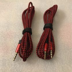 2 Auxiliar Cable Brand New #16 5ft