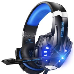 G9000 Stereo Gaming Headset for PS4 PC Xbox One PS5 Controller, Noise Cancelling