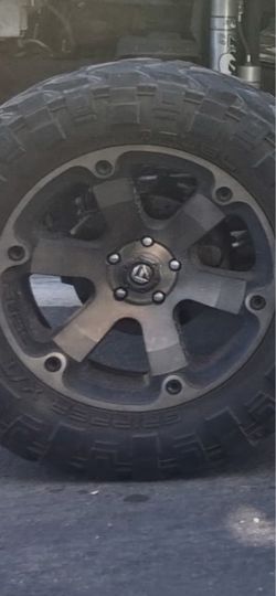 20 inch fuel rims & mud tires