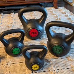 Plastic Kettle Bells (5-20lb Set)