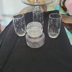 Vasos Y Asucarera DE Prinses Hause 