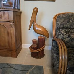 Hand Carved Pelican 