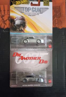 Hot Wheels die another Day Aston Martin vanquish top gun Maverick Porsche 911 🔥