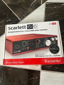 Focusrite Scarlett 6i6 2nd Gen USB Audio Interface