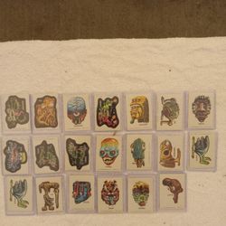 40 Vintage Topps Ugly Stickers