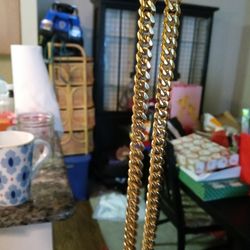 Gold Plated Cuban Link Chain
