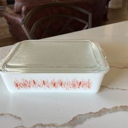 Vintage Proctor-Silex Casserole Dish with Lid - Wheat Pattern